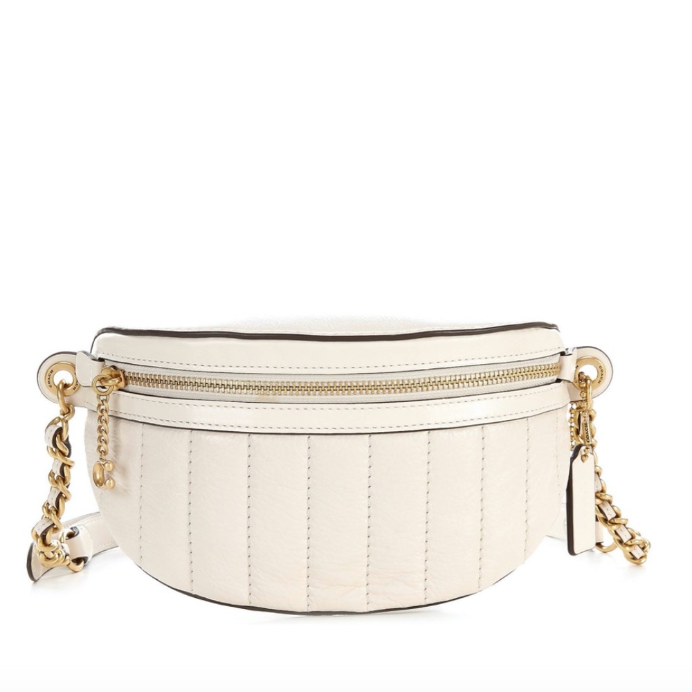 Coach Chain Belt Bag With Quilting